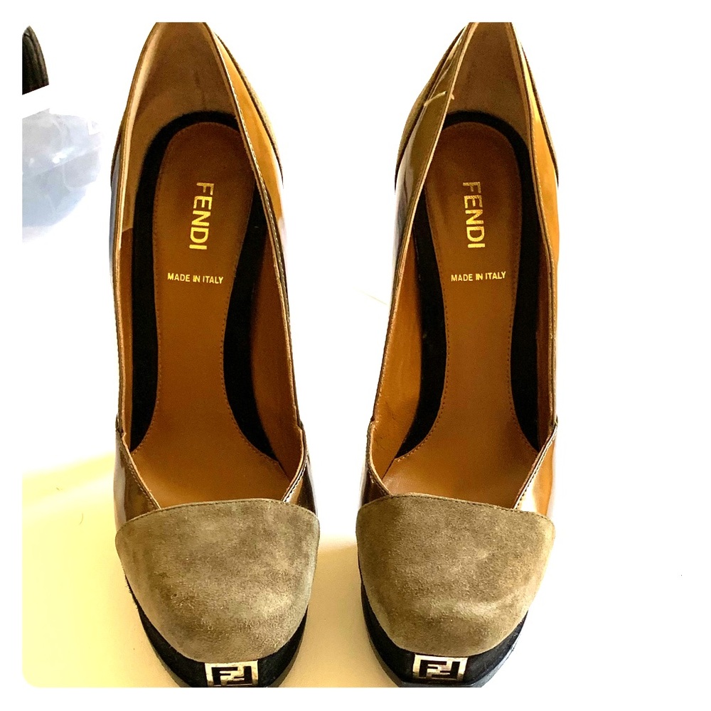 Fendi Fendista Colorblock Platforms 38.5(eu)